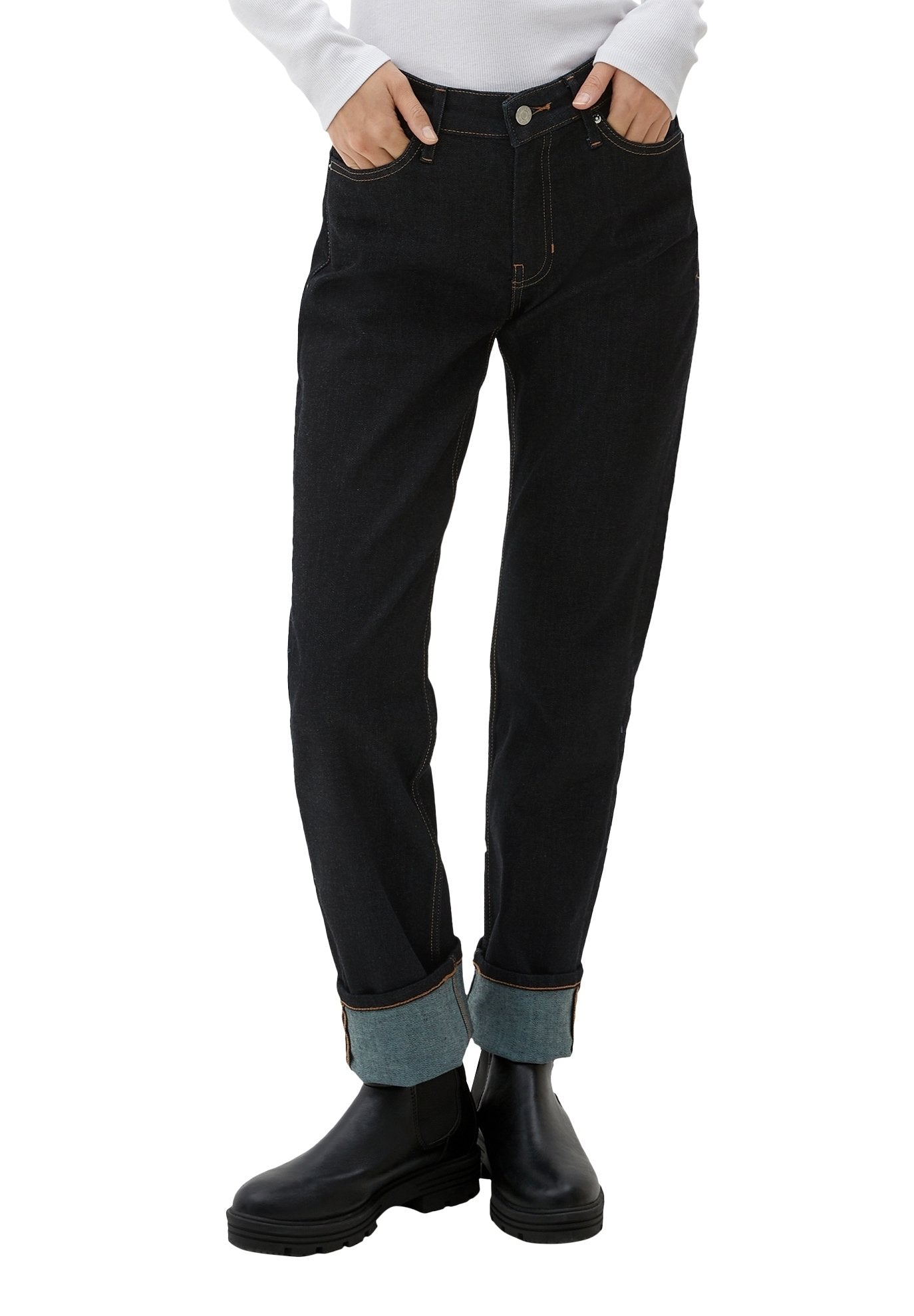 s.Oliver Jeans Straight Leg Media 7