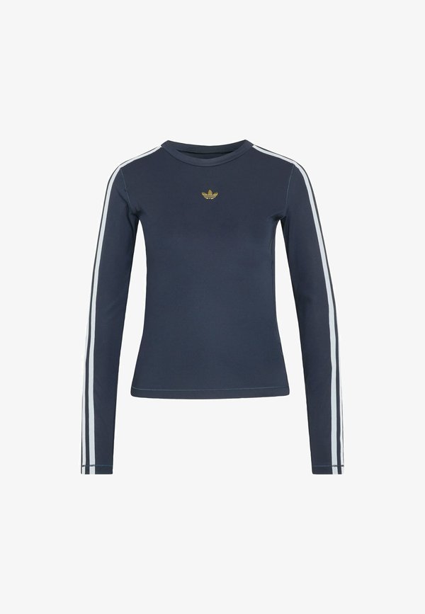 adidas Originals 3 STRIPES LONG SLEEVE  - Long sleeved top - aurora ink   crystal sky