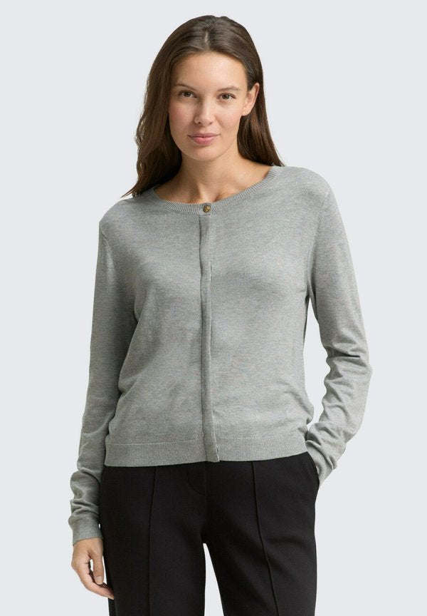 TOM TAILOR TOM TAILOR - Cardigan - medium silver grey melange