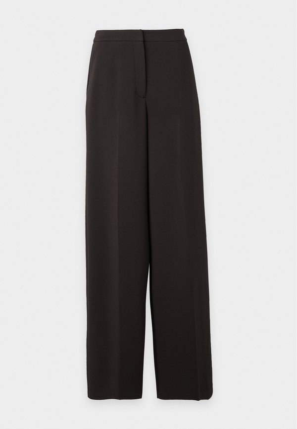 Vero Moda Tall VMBELLIS WIDE PANT - Trousers - chocolate torte