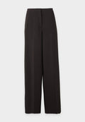 Vero Moda Tall VMBELLIS WIDE PANT - Trousers - chocolate torte