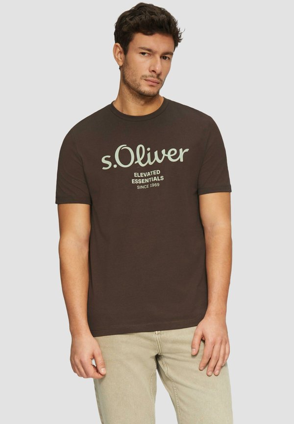 s.Oliver Print T-shirt - flieder
