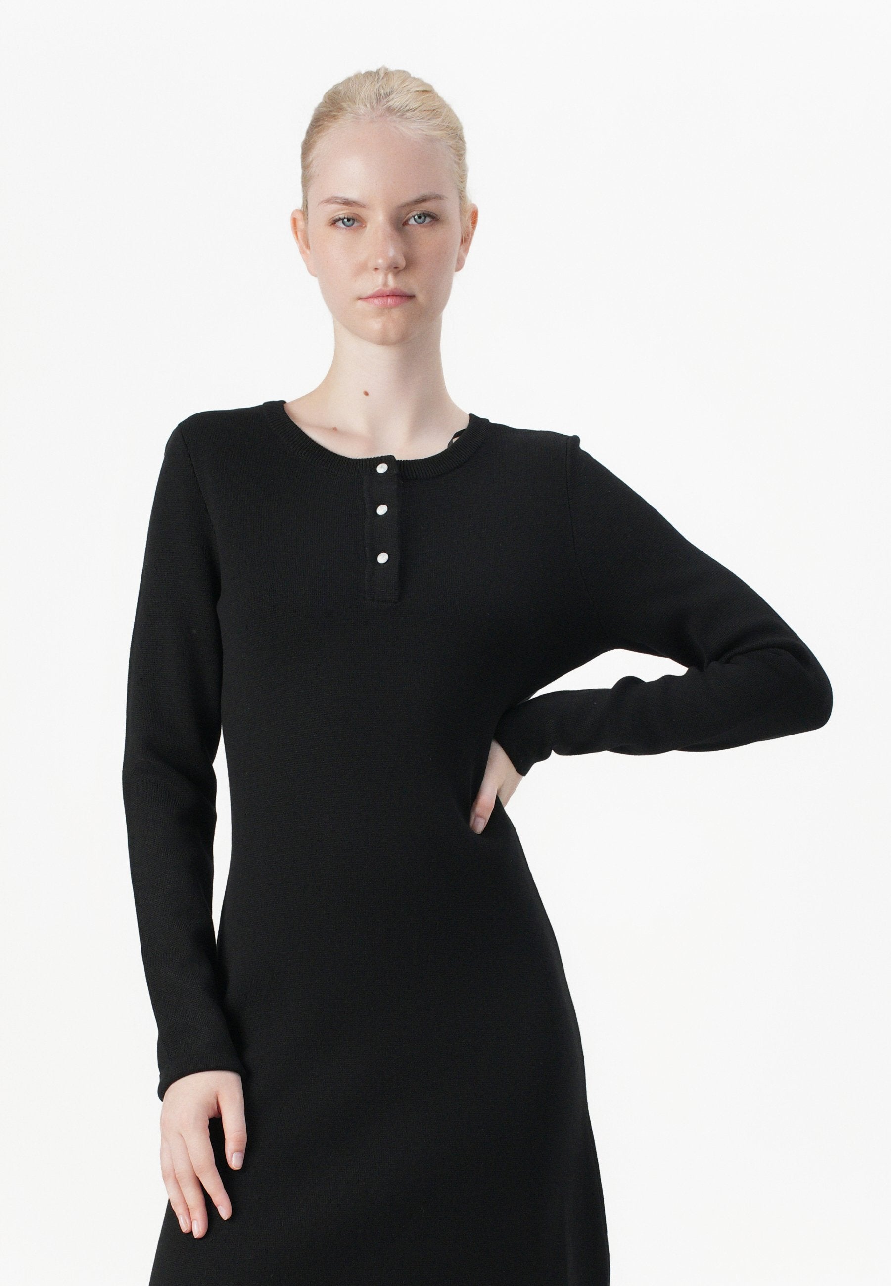ONLMELLI BUTTON FLARED DRESS Media 5