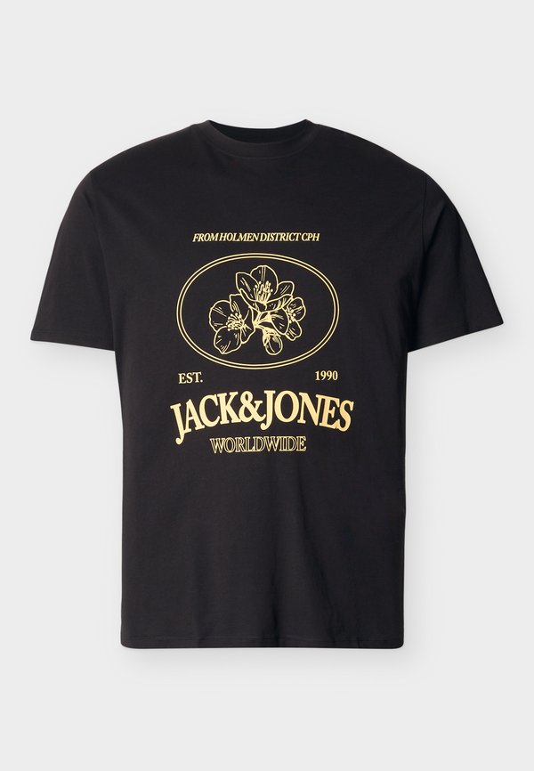 Jack & Jones Plus Size - Print T-shirt - black