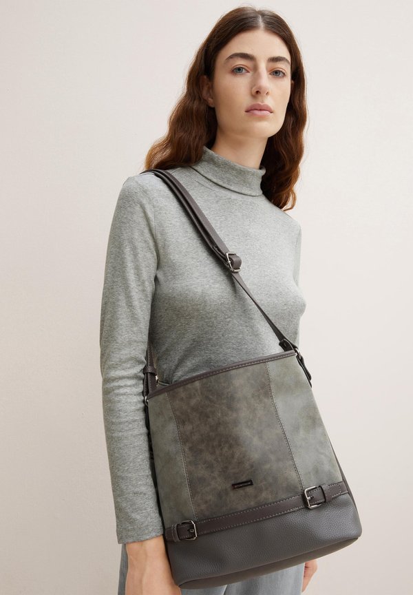 TOM TAILOR JUNA HOBO - Cross body bag - grey