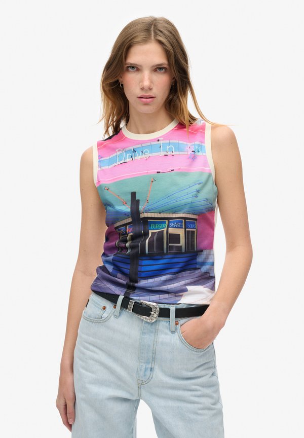 Superdry & Co Top - drive in aop