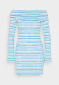 NA-KD BASMA BADA OFF SHOULDER MINI DRESS