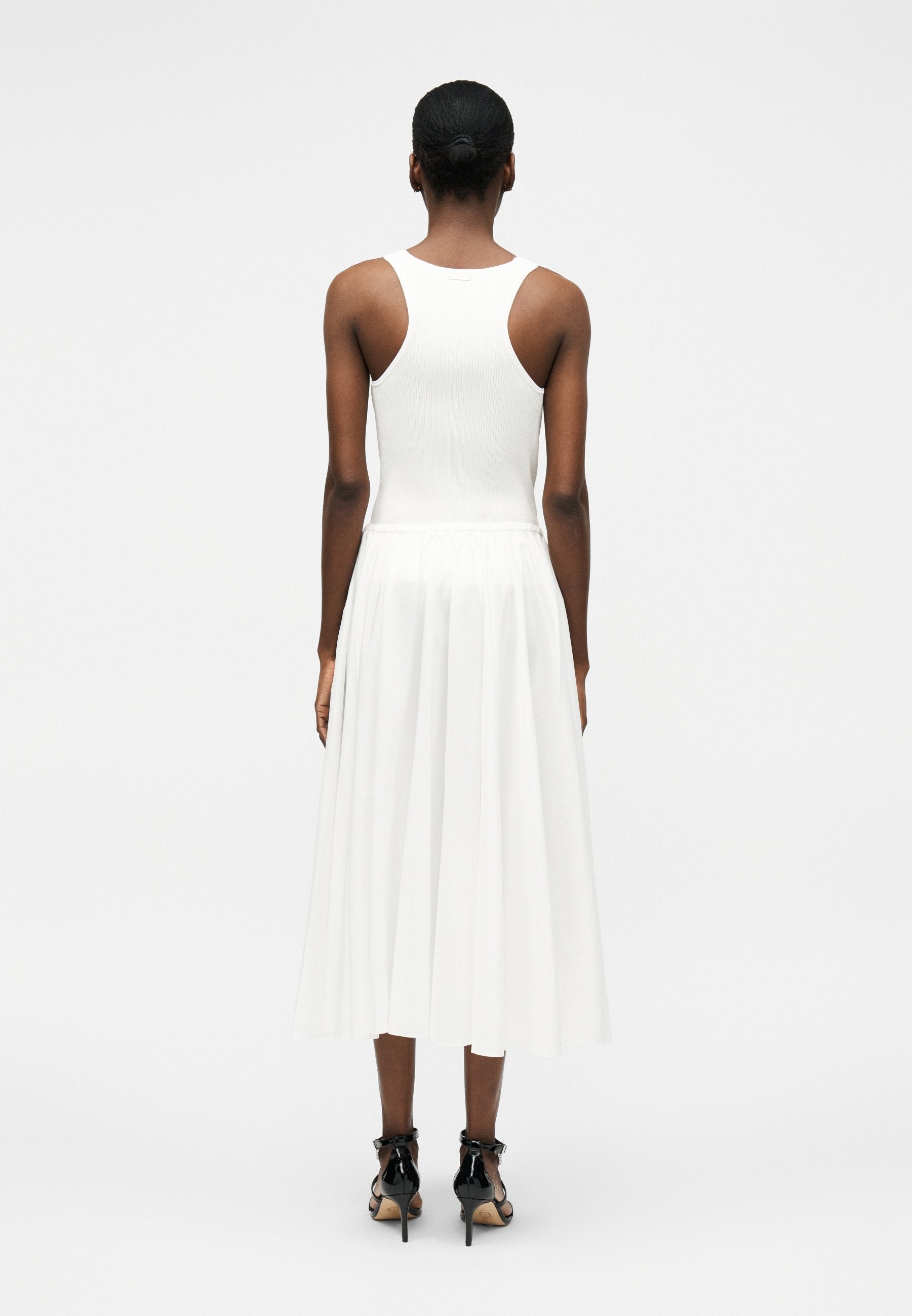 Norma Kamali FLARED SKIRT TO MIDCALF