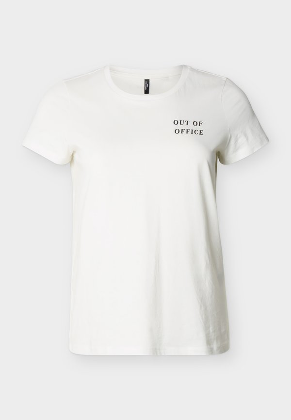 Vero Moda Curve VMCKONIA FRANCIS  - Print T-shirt - snow white