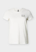 Vero Moda Curve VMCKONIA FRANCIS  - Print T-shirt - snow white