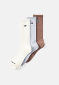 New Balance SEASONAL CREW UNISEX 3 PACK - Socks - beige/light brown/light blue