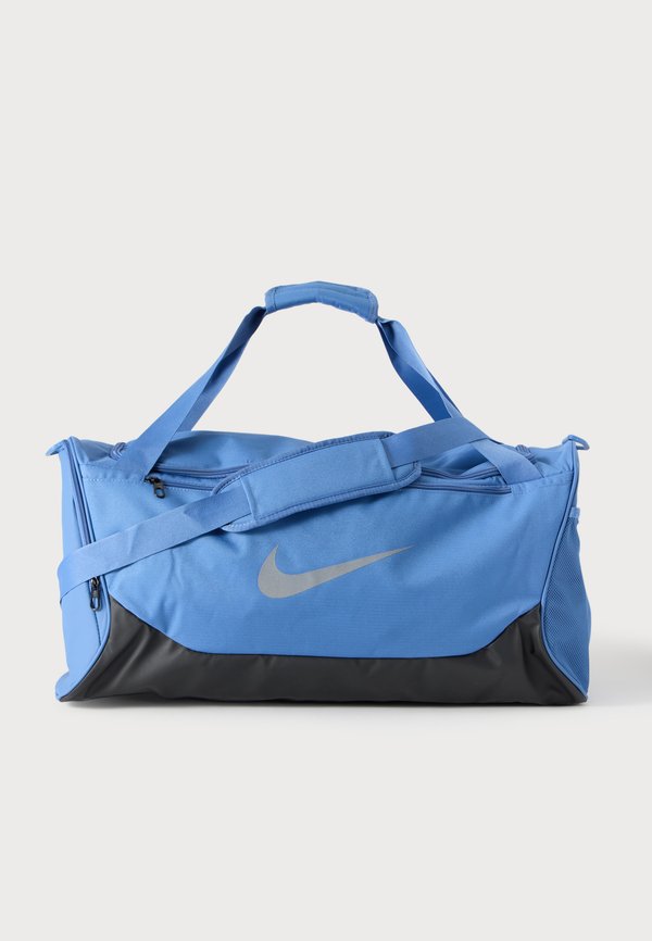Nike Performance NK BRSLA M DUFF UNISEX - Sports bag - blue/white