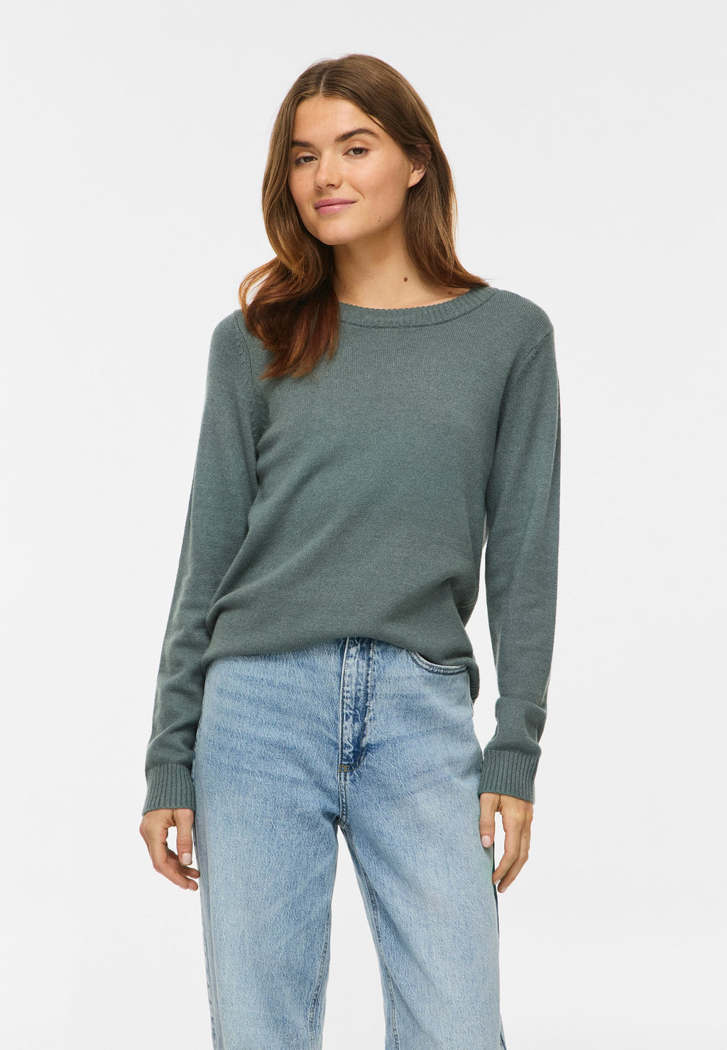 VILA VIRIL O-NECK L/S KNIT TOP - NOOS