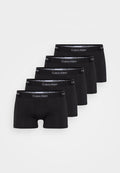 Calvin Klein Underwear TRUNK 5 PACK ICON COTTON STRETCH - Trunks - black