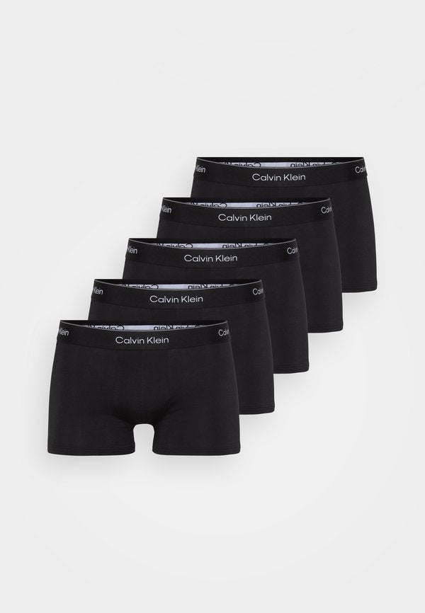 Calvin Klein Underwear TRUNK 5 PACK ICON COTTON STRETCH - Trunks - black