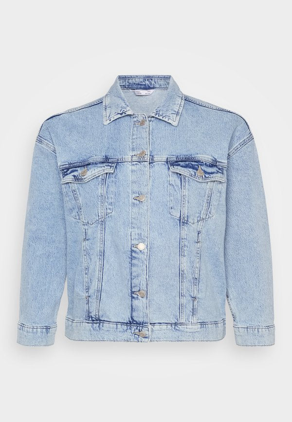 Vero Moda Curve VMCTESSA JACKET  - Denim jacket - light blue denim