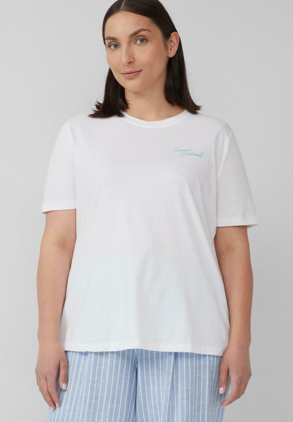s.Oliver Print T-shirt - weiß