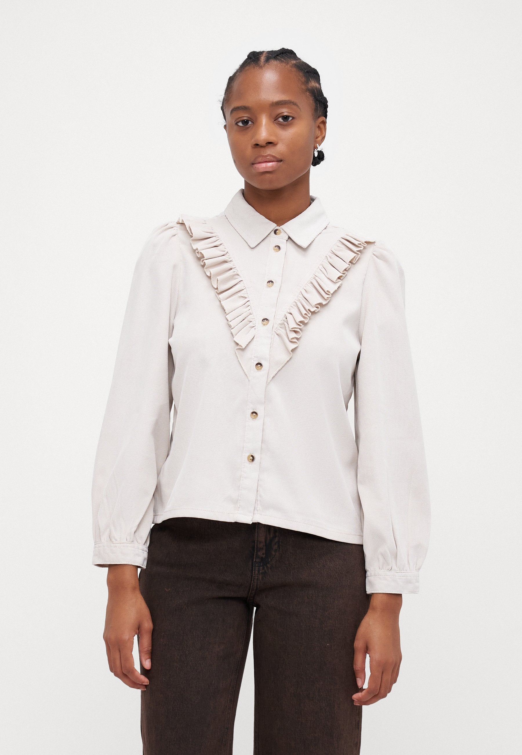 ONLMARIKE FRILL SHIRT Media 3
