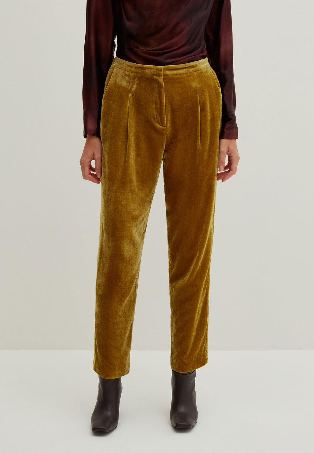 Stefanel TROUSERS IN VELVET