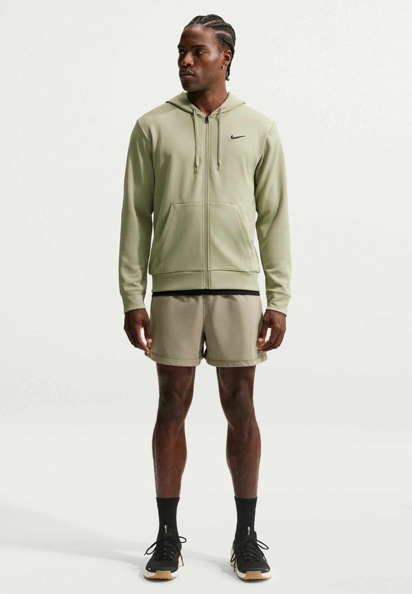 Nike Performance M NK DF UV FLEX FLC FZ HD - Zip-up sweatshirt - dusty olive/dusty olive/black