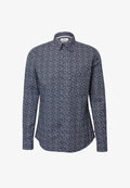 s.Oliver MOTIFS AVEC DÉTAILS CONTRASTÉS - Shirt - navy