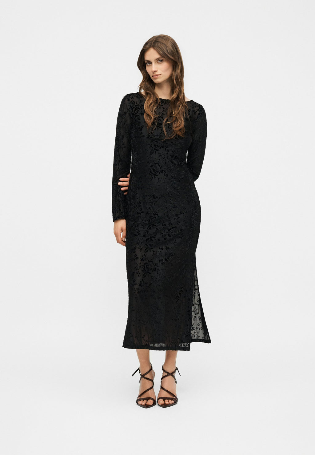 GAP Petite BURNOUT FLORAL DRESS