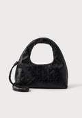 Calvin Klein EMBLEM PUFFER BAG WITH STRAP - Cross body bag - black