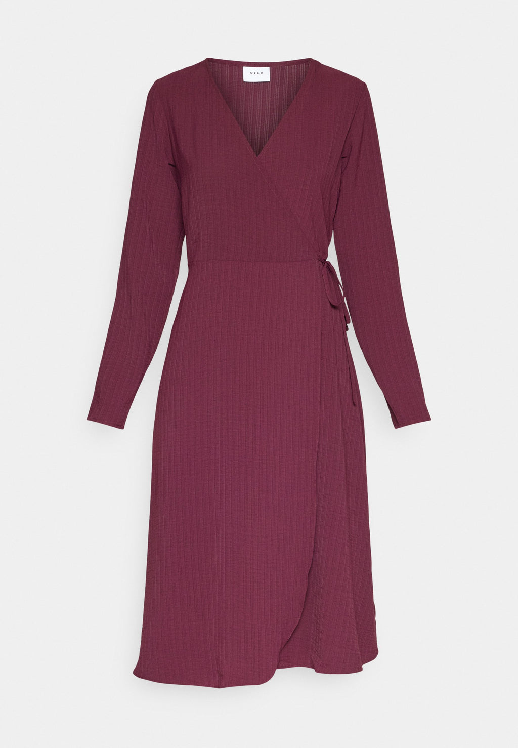 VILA VILOVIE NEW WRAP MIDI DRESS