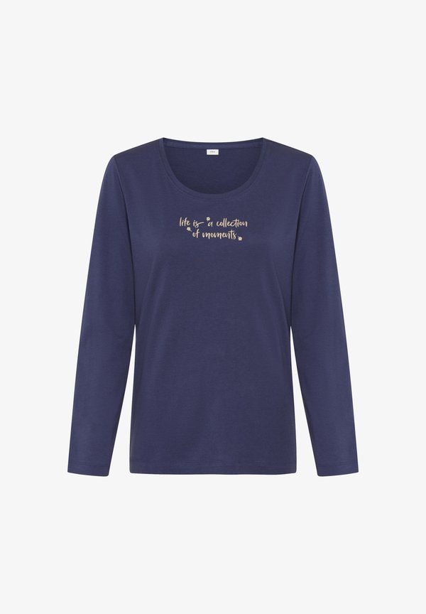 s.Oliver PYJAMAOBERTEIL - Pyjama top - dunkelblau