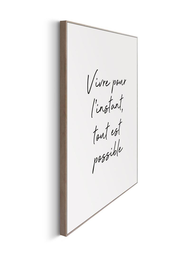 Orange Wallz VIVRE POUR L'INSTANT, TOUT EST POSSIBLE