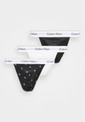 Calvin Klein Underwear THONG ICON 3 PACK - Thong - black/classic white