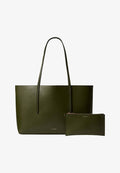 Calvin Klein FOIL LOGO TOTE POUCH - Tote bag - cypress