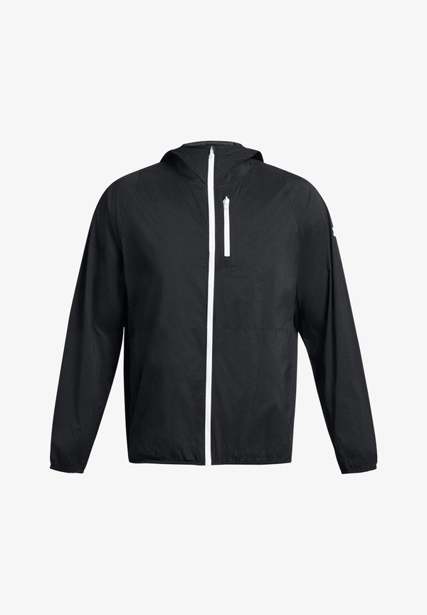 Under Armour LAUNCH LIGHTWEIGHT - Windbreaker - black white