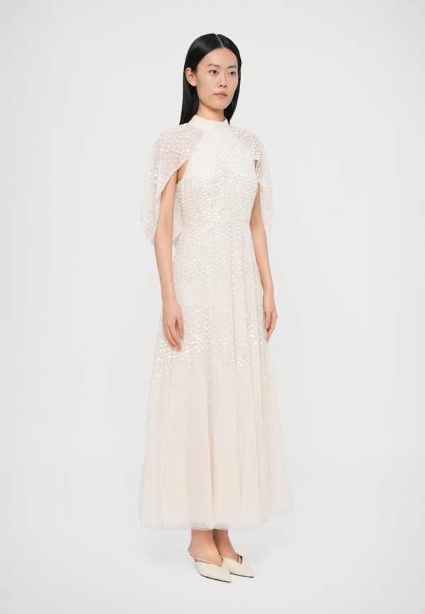 Needle & Thread SCALLOP SEQUIN CAPE ANKLE GOWN