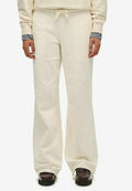 Superdry & Co ATHLETIC ESSENTIALS STRAIGHT - Tracksuit bottoms - desert bone off white