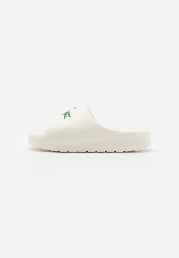 Lacoste SERVE SLIDE 2.0 224 - Mules - off white/dark green