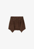 Bershka A-line skirt - dark brown