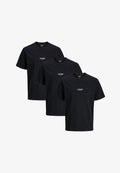 Jack & Jones 3ER PACK SOHO - Print T-shirt - schwarz