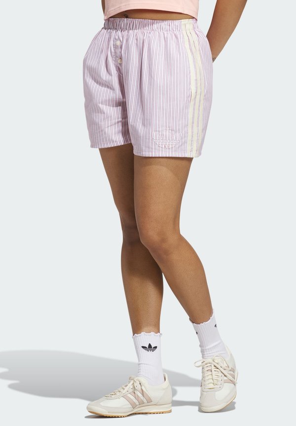 adidas Originals STRIPED BOXER SHORT - Boyshorts - white/team victory red/semi pink glow