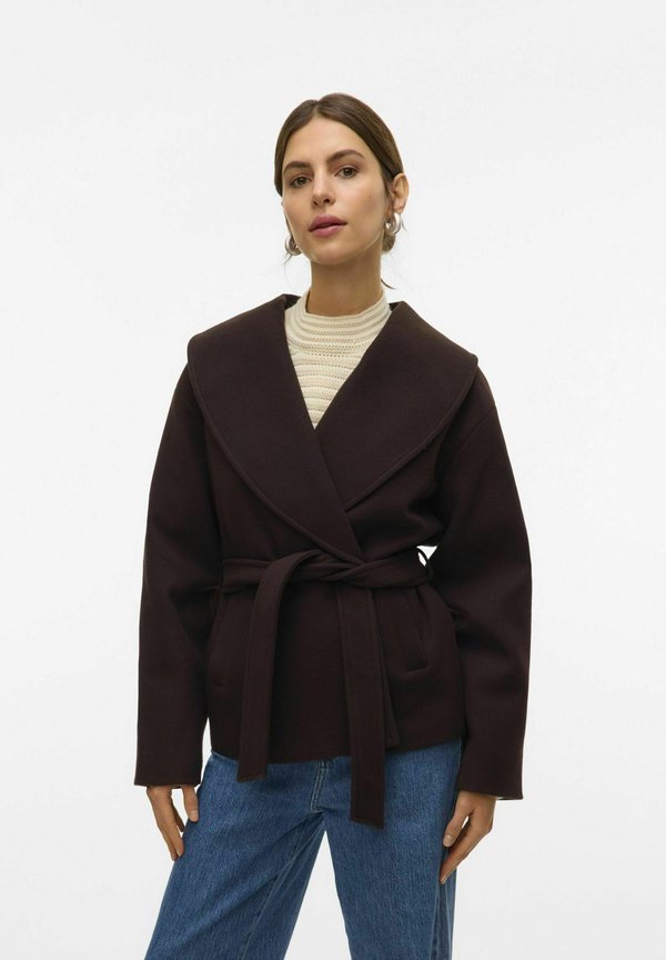 Vero Moda VMANNE - Summer jacket - chocolate torte
