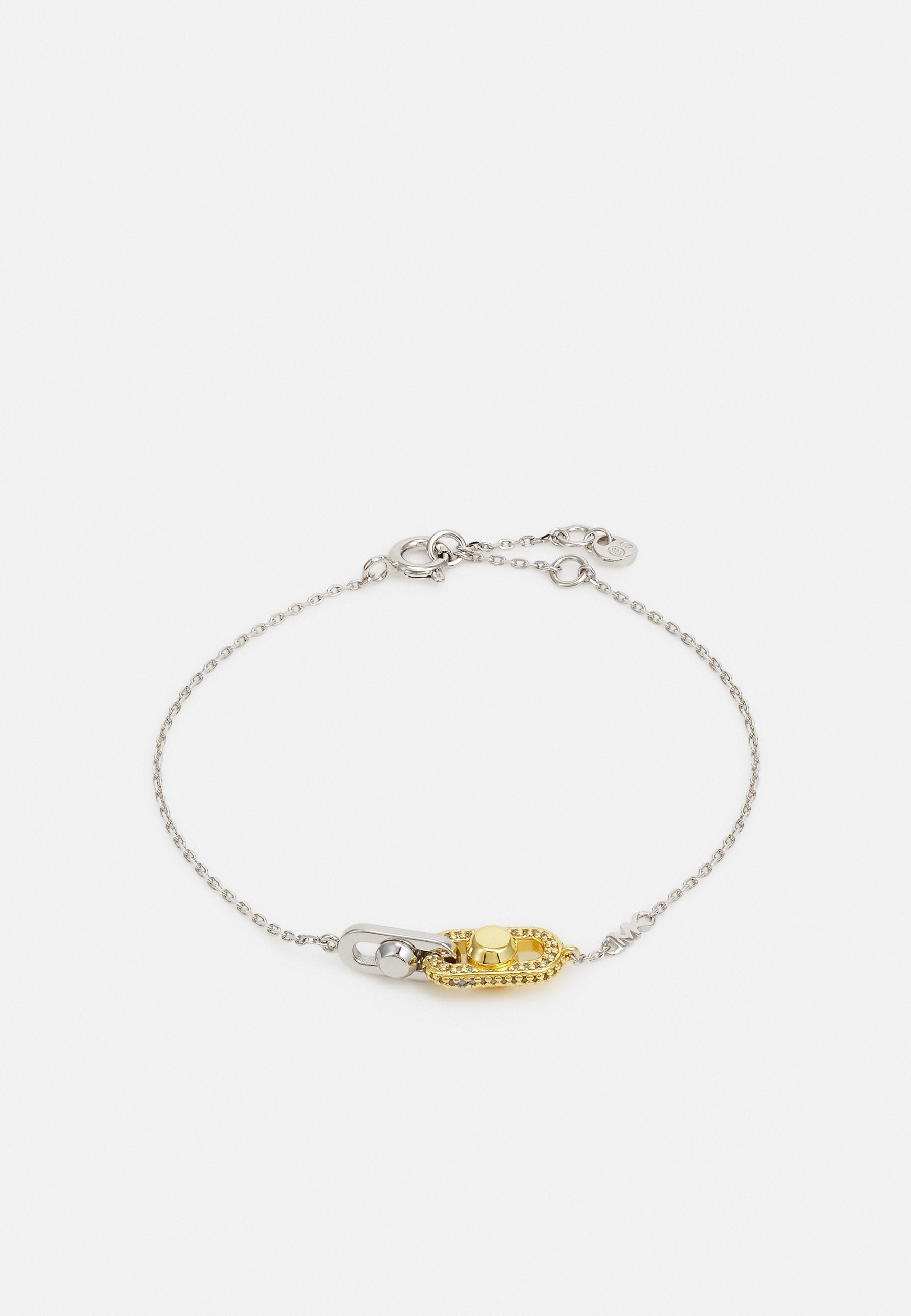MICHAEL KORS WOMEN'S TWO-TONE STERLING SILVER ASTOR LINK CHAIN BRACELET, MKC1737CZ931 Media 3