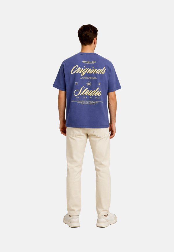 Jack & Jones JACK & JONES T-SHIRT NORREBRO KURZARMSHIRT - Print T-shirt - blau