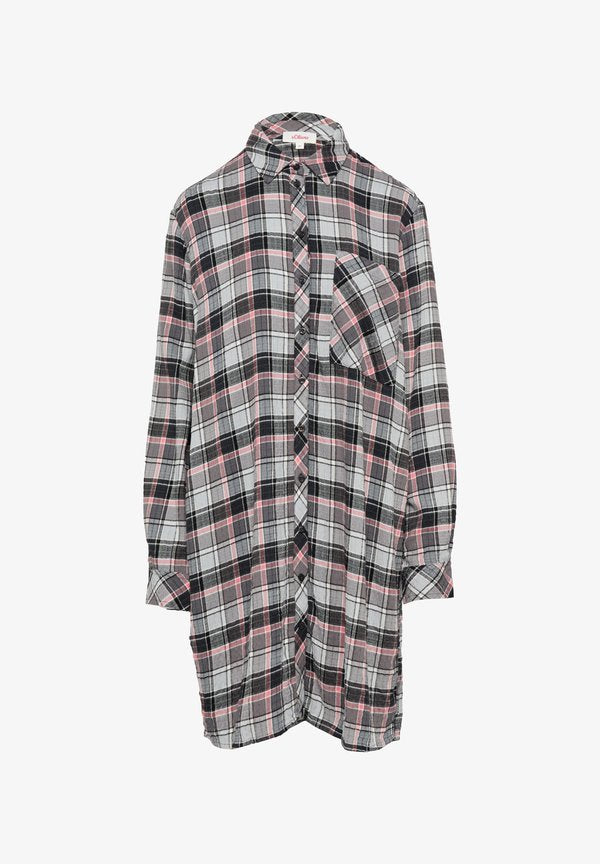 s.Oliver Shirt dress - dunkelgrau