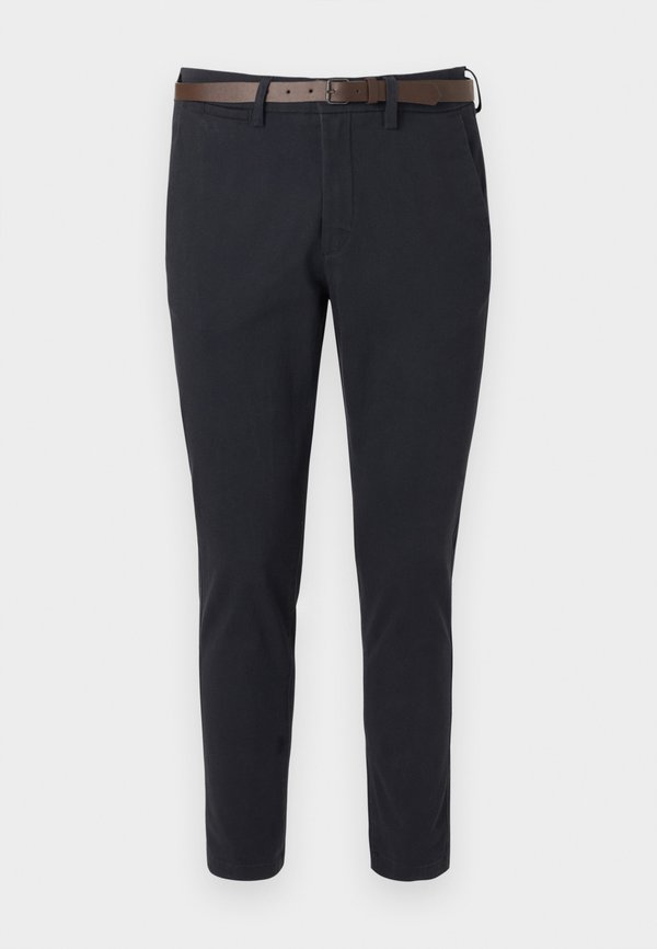 Jack & Jones JPSTMARCO ADAM BELTED - Chinos - dark navy