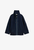 TOM TAILOR BOXY FIT - Zip-up sweatshirt - sky captain blue