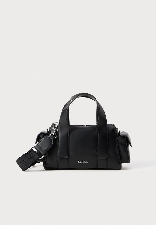 Calvin Klein WEBBING POCKET BAG - Handbag - black