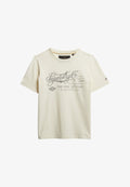 Superdry & Co INDUSTRY WORKWEAR - Print T-shirt - cream