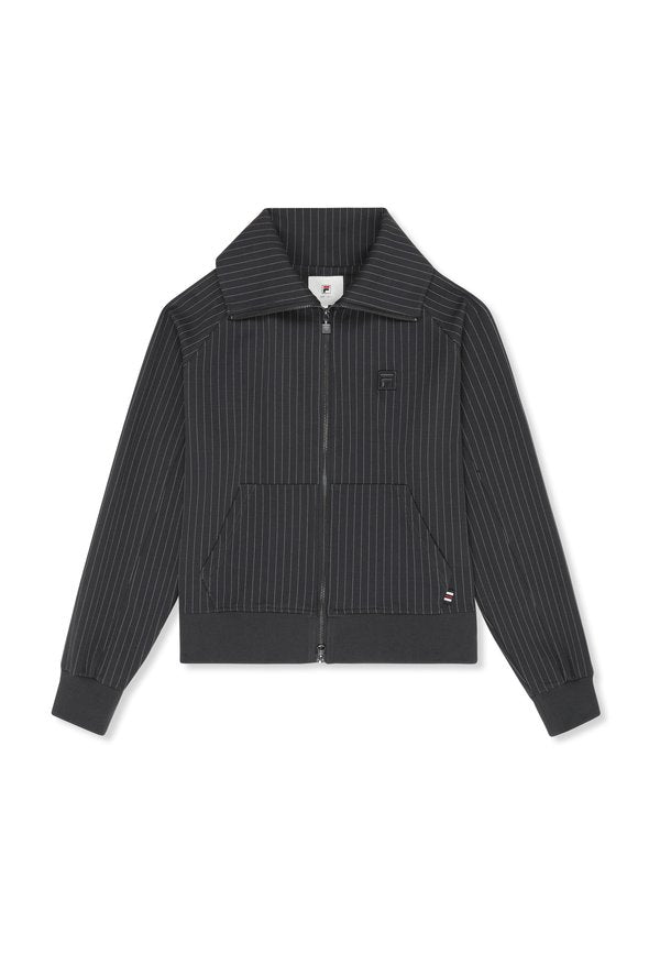 Fila APPAREL BELLARIVA RELAXED PINSTRIPED HIGH COLLAR