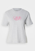 Calvin Klein Jeans SCRIPT - Print T-shirt - history grey heather