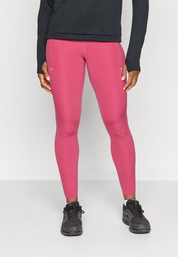 Nike Performance SWIFT - Running tights - sweet beet/reflective silver-coloured